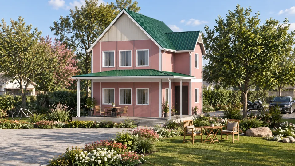 100m² İki Katlı Prefabrik Ev 2