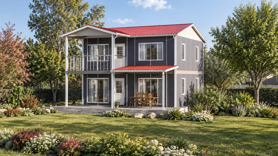 149m² İki Katlı Prefabrik Ev