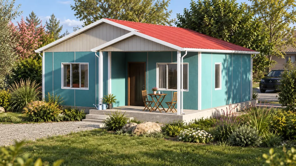 62 m² Tek Katlı Prefabrik Ev