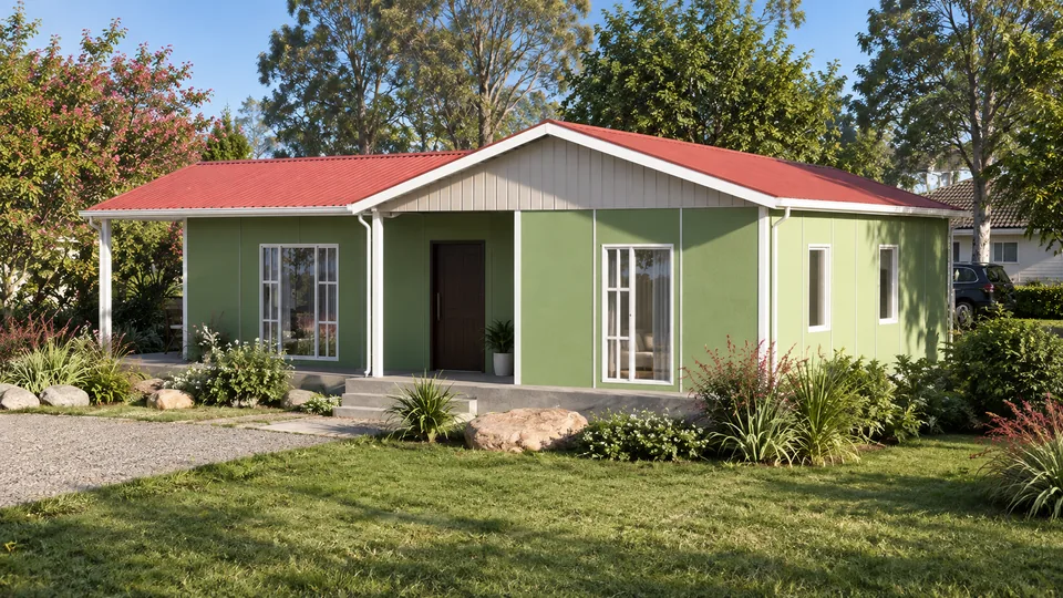 80m² Tek Katlı Prefabrik Ev dış görünüm